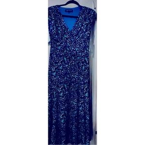 Jones New York Floral Sleeveless Dress, Size 4